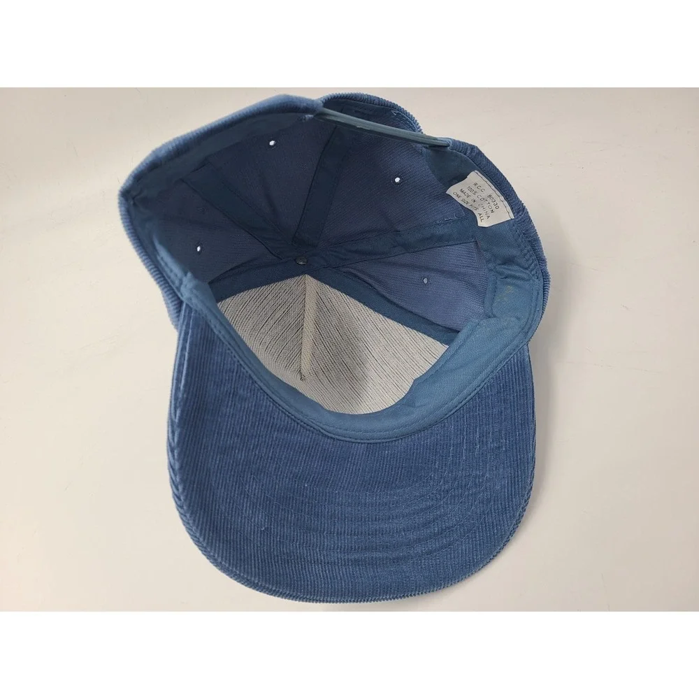 Sundstrand Corduroy Snapback Hat Cap‎ Aerospace Hydraulics Pumps Men Women Blue